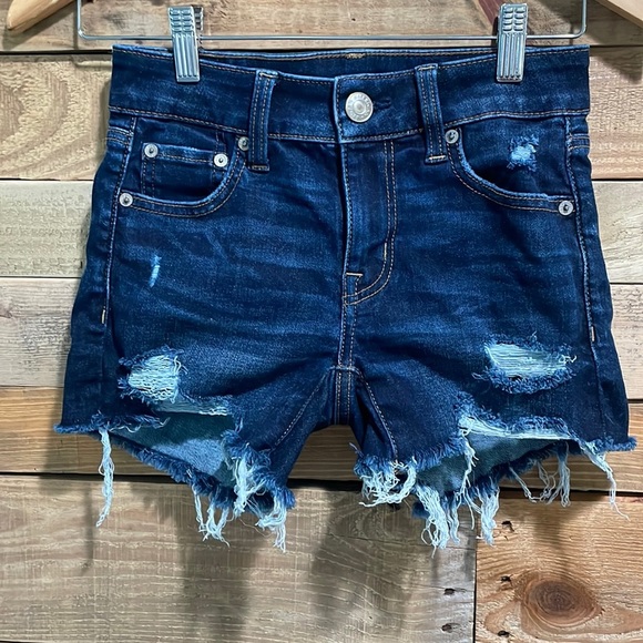 American Eagle Outfitters Pants - American Eagle Women’s  Shorts Stretch Distressed Blue.  A